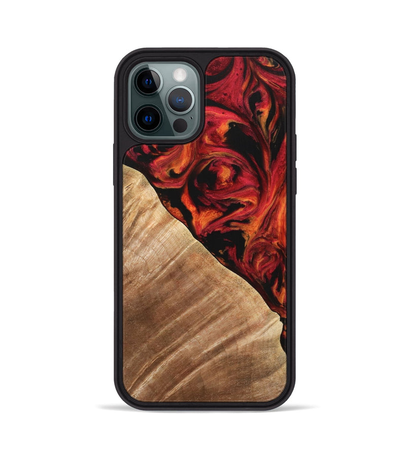 iPhone 12 Pro Wood Phone Case - Candee (Red, 733498)