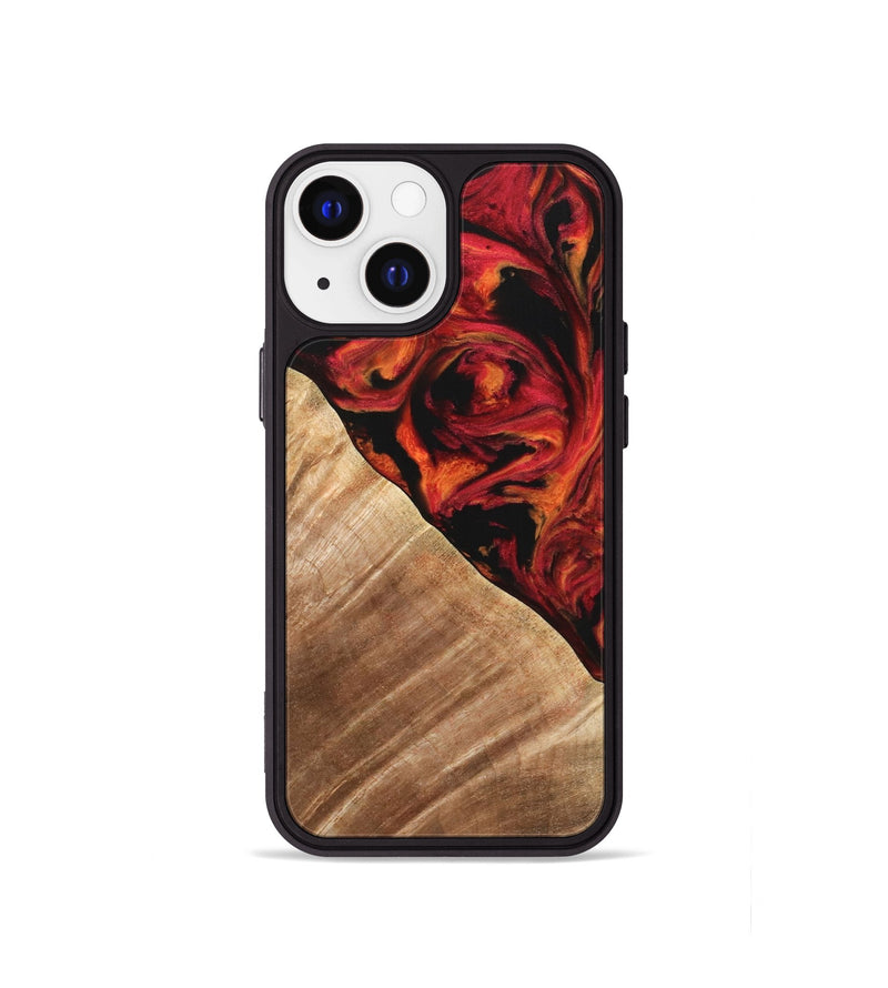 iPhone 13 mini Wood Phone Case - Candee (Red, 733498)