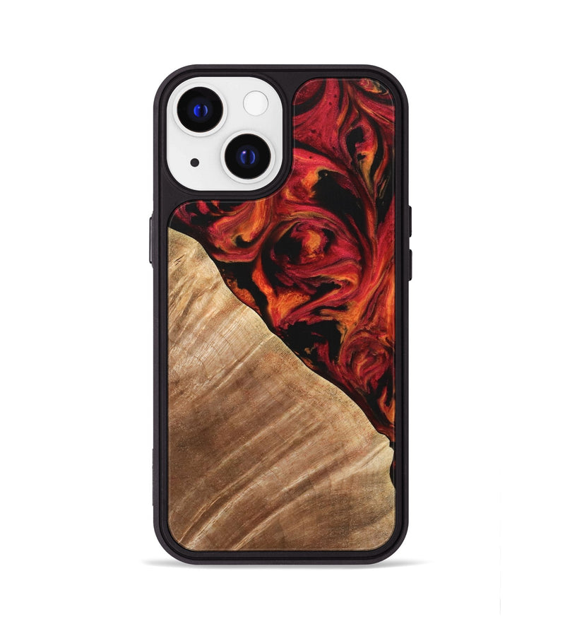 iPhone 13 Wood Phone Case - Candee (Red, 733498)