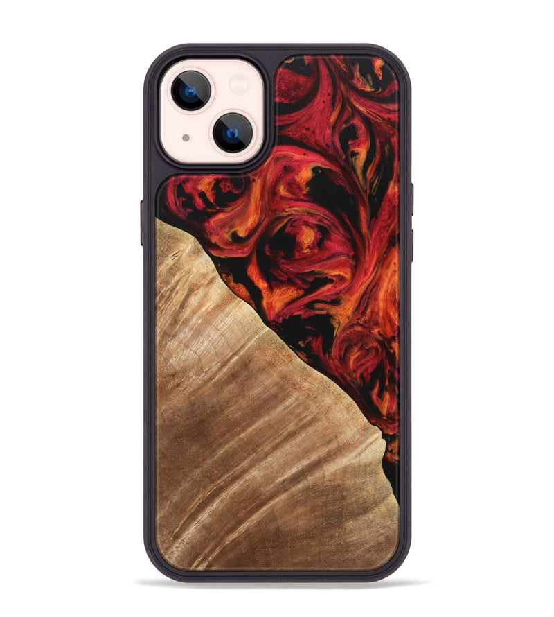 iPhone 14 Plus Wood Phone Case - Candee (Red, 733498)