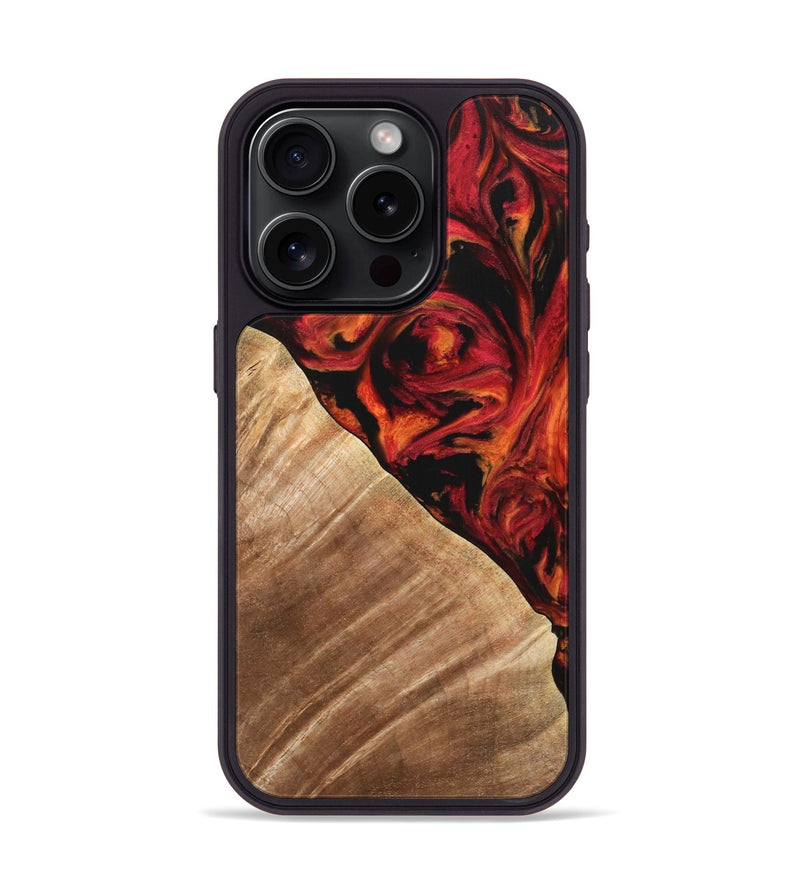 iPhone 15 Pro Wood Phone Case - Candee (Red, 733498)