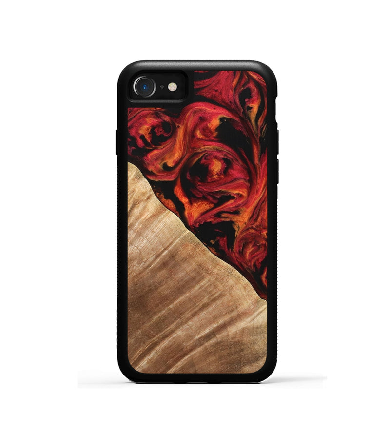 iPhone SE Wood Phone Case - Candee (Red, 733498)