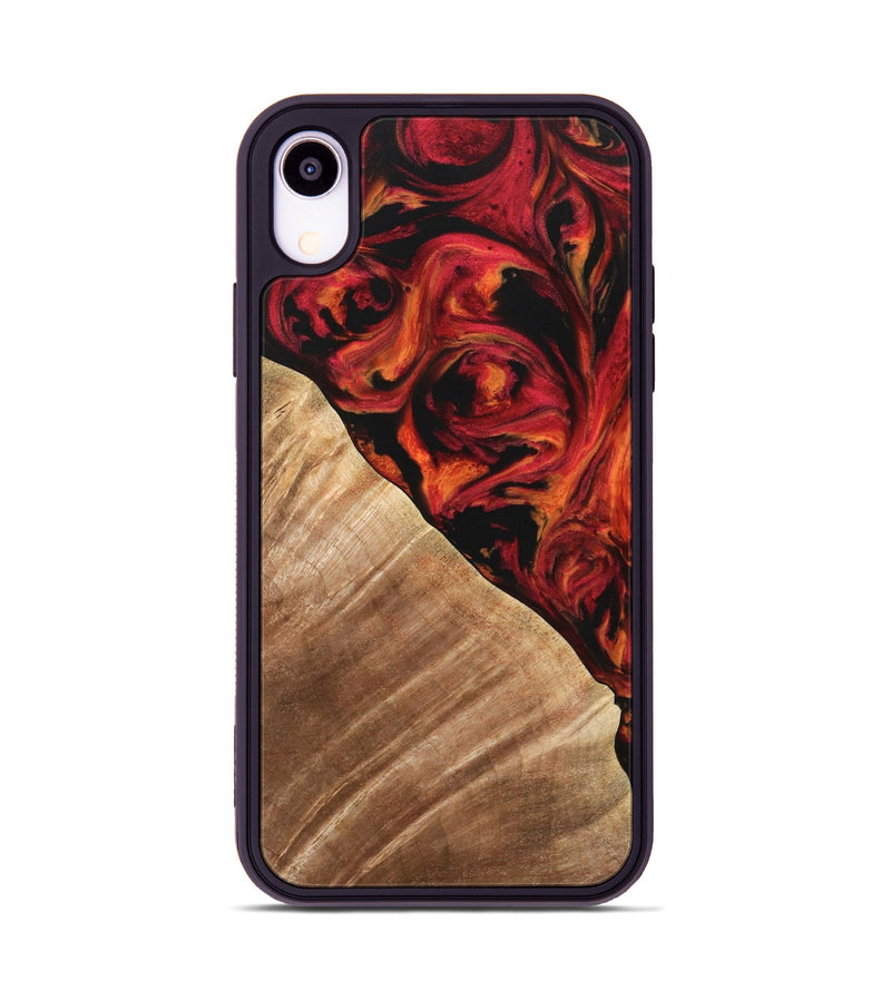 iPhone Xr Wood Phone Case - Candee (Red, 733498)