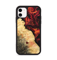 iPhone 11 Wood Phone Case - Avivah (Red, 733500)