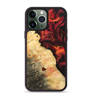 iPhone 13 Pro Max Wood Phone Case - Avivah (Red, 733500)