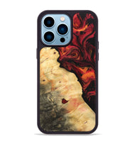 iPhone 14 Pro Max Wood Phone Case - Avivah (Red, 733500)