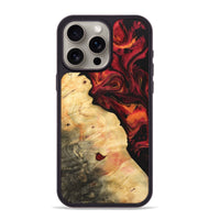 iPhone 15 Pro Max Wood Phone Case - Avivah (Red, 733500)