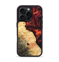 iPhone 16 Pro Wood Phone Case - Avivah (Red, 733500)