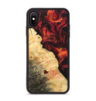 iPhone Xs Max Wood Phone Case - Avivah (Red, 733500)