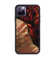 iPhone 11 Pro Max Wood Phone Case - Ilene (Red, 733502)