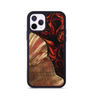 iPhone 11 Pro Wood Phone Case - Ilene (Red, 733502)