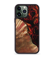 iPhone 13 Pro Max Wood Phone Case - Ilene (Red, 733502)