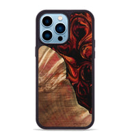 iPhone 14 Pro Max Wood Phone Case - Ilene (Red, 733502)