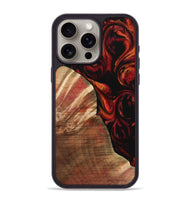 iPhone 15 Pro Max Wood Phone Case - Ilene (Red, 733502)