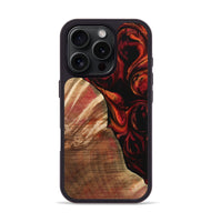 iPhone 16 Pro Wood Phone Case - Ilene (Red, 733502)