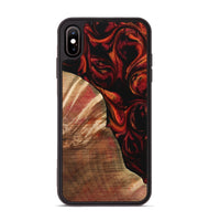 iPhone Xs Max Wood Phone Case - Ilene (Red, 733502)