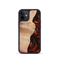 iPhone 12 mini Wood Phone Case - Lorean (Red, 733505)