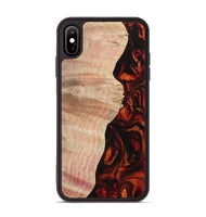 iPhone Xs Max Wood Phone Case - Lorean (Red, 733505)