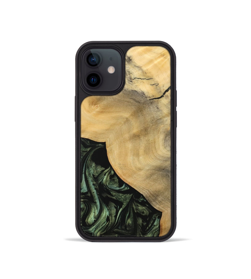 iPhone 12 mini Wood Phone Case - Iolande (Green, 733531)