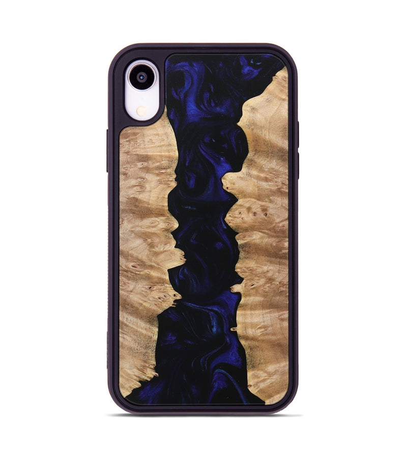 iPhone Xr Wood Phone Case - Mami (Blue, 733546)