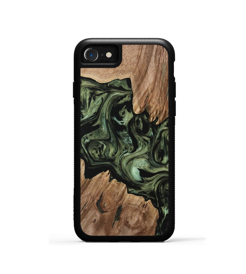 iPhone SE Wood Phone Case - Basil (Green, 733552)