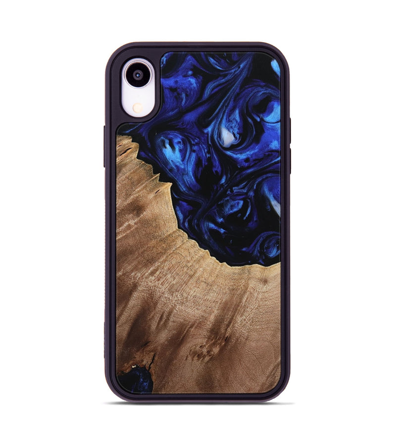 iPhone Xr Wood Phone Case - Sibby (Blue, 733561)