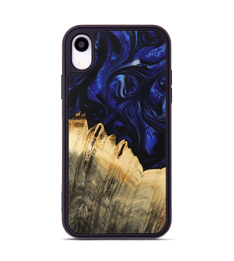 iPhone Xr Wood Phone Case - Jana (Blue, 733564)