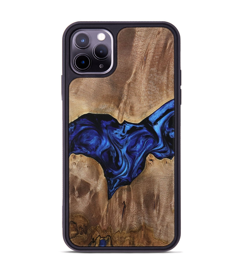 iPhone 11 Pro Max Wood Phone Case - Mentor (Blue, 733565)