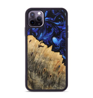 iPhone 11 Pro Max Wood Phone Case - Melvin (Blue, 733566)