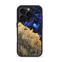 iPhone 16 Pro Wood Phone Case - Melvin (Blue, 733566)