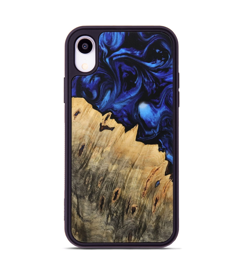 iPhone Xr Wood Phone Case - Melvin (Blue, 733566)