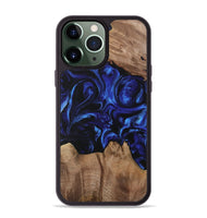 iPhone 13 Pro Max Wood Phone Case - Hurbert (Blue, 733569)