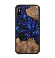 iPhone Xs Max Wood Phone Case - Hurbert (Blue, 733569)