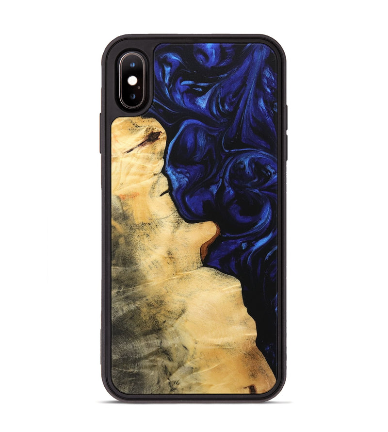 iPhone Xs Max Wood Phone Case - Hadley (Blue, 733570)