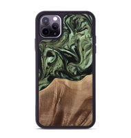 iPhone 11 Pro Max Wood Phone Case - Reeti (Green, 733571)