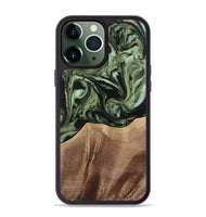 iPhone 13 Pro Max Wood Phone Case - Reeti (Green, 733571)