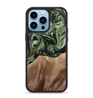 iPhone 14 Pro Max Wood Phone Case - Reeti (Green, 733571)