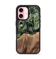 iPhone 16 Wood Phone Case - Reeti (Green, 733571)