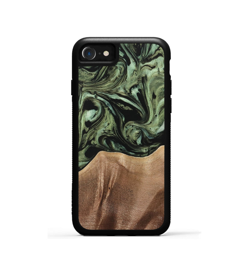 iPhone SE Wood Phone Case - Reeti (Green, 733571)