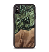 iPhone Xs Max Wood Phone Case - Reeti (Green, 733571)