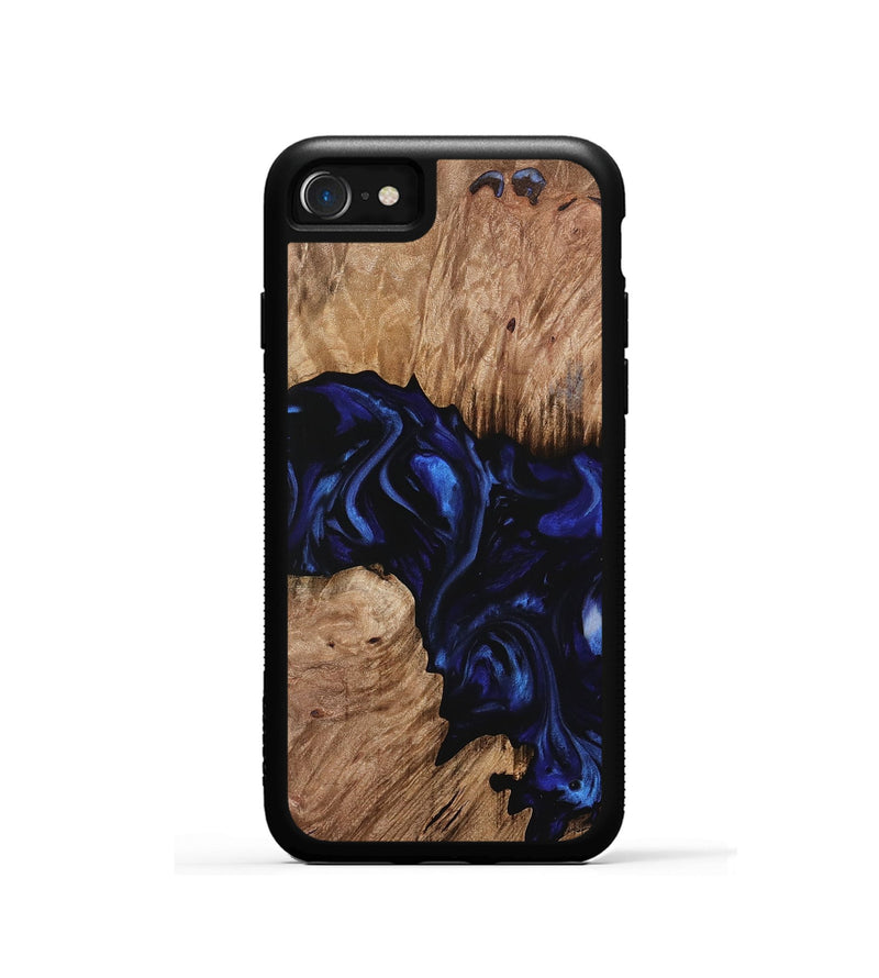 iPhone SE Wood Phone Case - Taina (Blue, 733577)