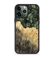 iPhone 13 Pro Max Wood Phone Case - Levina (Green, 733581)