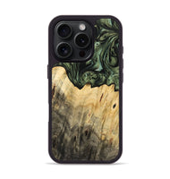 iPhone 16 Pro Wood Phone Case - Levina (Green, 733581)