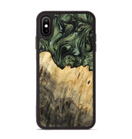 iPhone Xs Max Wood Phone Case - Levina (Green, 733581)