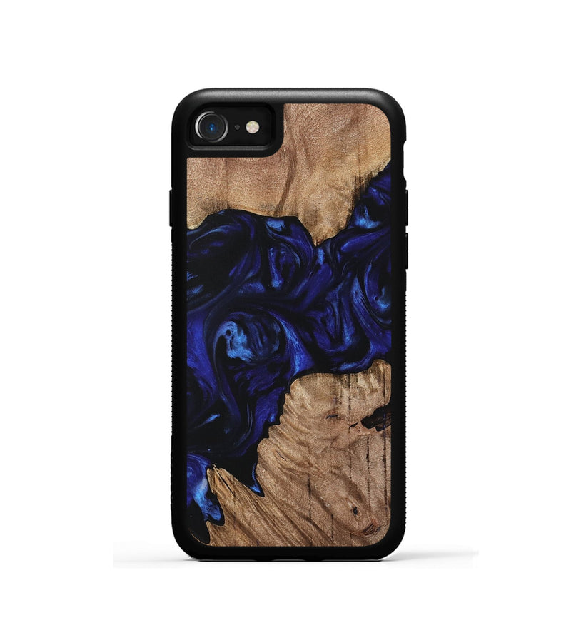 iPhone SE Wood Phone Case - Author (Blue, 733583)