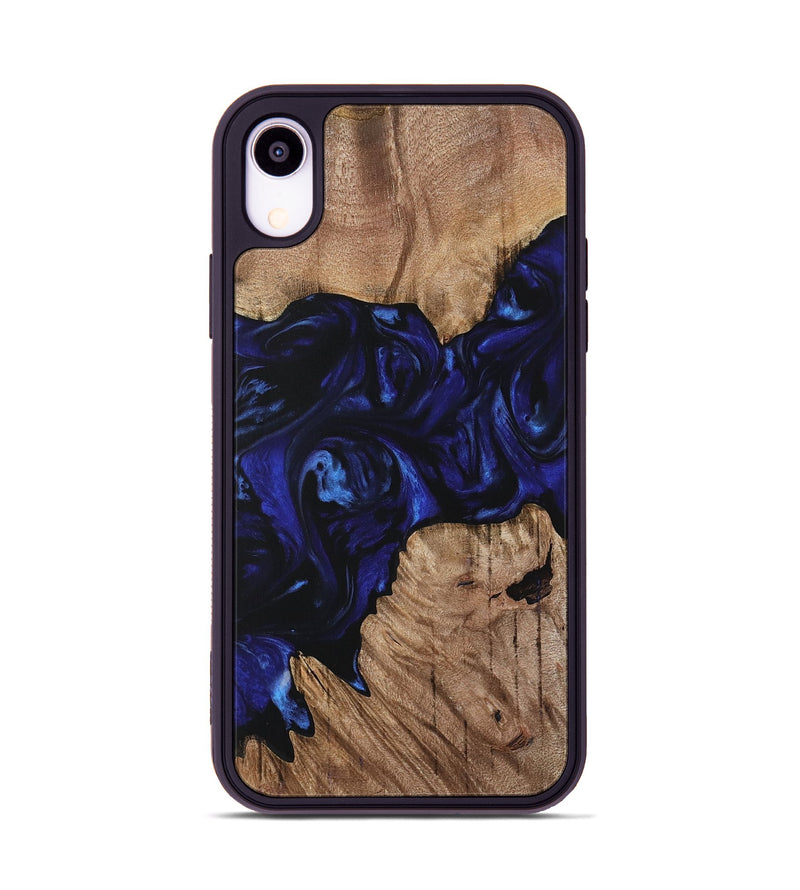 iPhone Xr Wood Phone Case - Author (Blue, 733583)