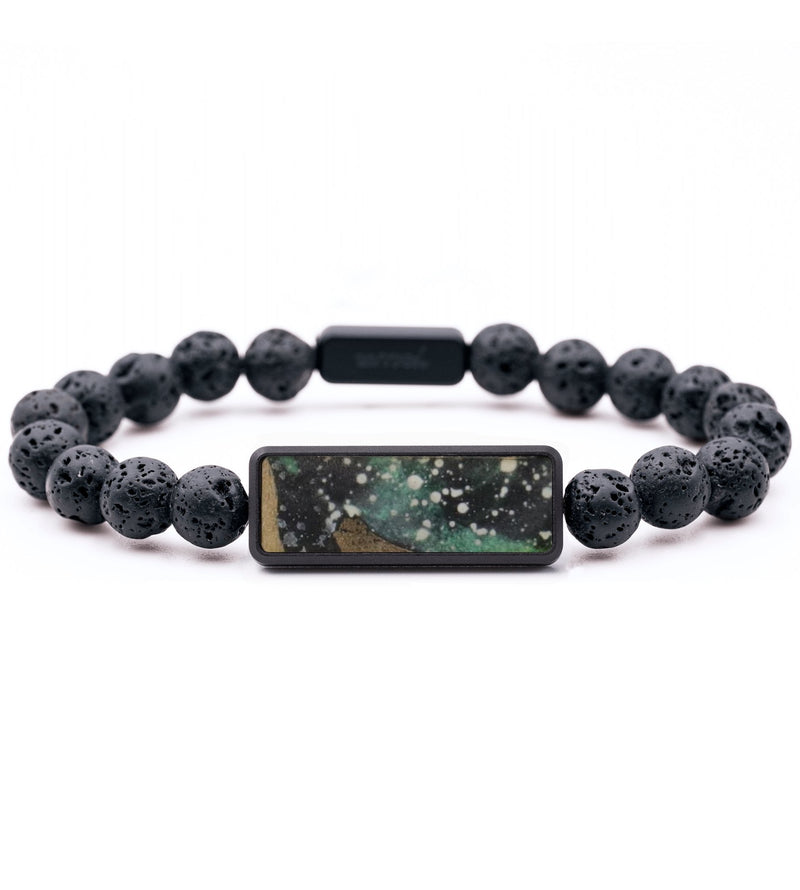 Lava Bead Wood Bracelet - Jimmy (Cosmos, 733621)