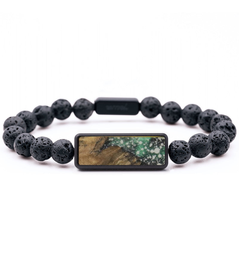 Lava Bead Wood Bracelet - Hallie (Cosmos, 733626)