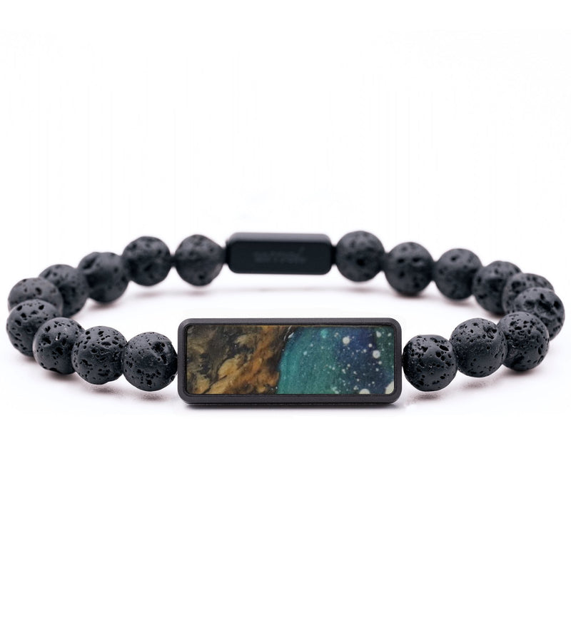 Lava Bead Wood Bracelet - Hugh (Cosmos, 733628)