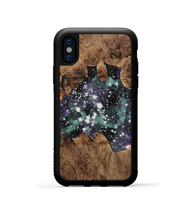 iPhone Xs Wood Phone Case - Pris (Cosmos, 733635)